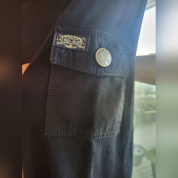 Ralph Lauren Turtleneck Sweater Dress Womens Large Navy Blue - Picture 6 of 8